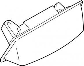 Left tailgate license plate light for Nissan Murano z52 15-24