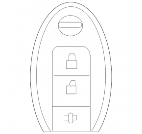 Smart Key Nissan Rogue 17 - 5 Buttons