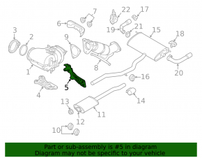 Volvo XC90 16-22 T5, T6 AWD Lower Catalytic Converter Bracket
