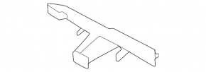 Front bumper mount, right upper wing, BMW 7 G70 23-25 M package