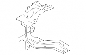 Left headlight bracket BMW 5 G30 17-23