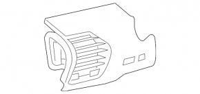 Left front panel trim for Lexus NX200t NX300 NX300h 15-21, beige leather, without deflector