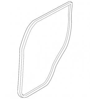Rear left door seal for Mitsubishi Outlander 16-22 rest.