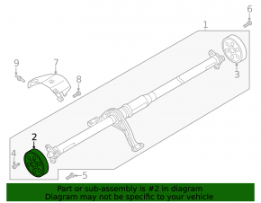 Front propeller shaft coupling Audi A3 8V 15-20 4d, 5d