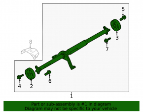 Driveshaft driveshaft Audi A3 22-26