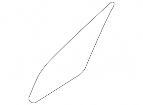 Door glass triangle front left Subaru Outback 20-23
