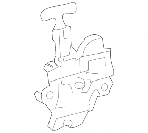 Lexus Hs250h 10-12 trunk lid lock