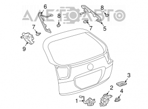 Lexus RX300 RX330 RX350 RX400h 04-09 tailgate motor drive