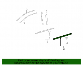 Door trim lower front left Toyota Avalon 05-12