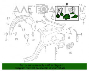 Lexus RX450h Fuel Door Housing 16-22