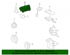 Radio magnet Toyota Sequoia 08-09