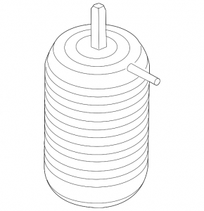 Rear right air spring for Porsche Macan 15-26