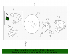 Left steering wheel control buttons for Kia Sorento 2021-2024