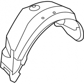 Rear left fender liner Ford Explorer 11-15 prerest