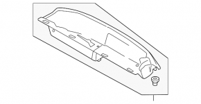 Ford C-max MK2 13-18 trunk tray with lid
