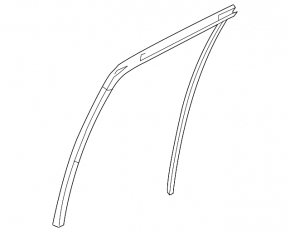 Rear left glass seal Mazda 6 13-16