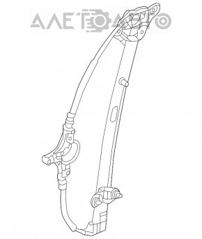 Window lift mechanism rear left Mazda 6 13-21