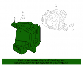 Right fog light bracket for Mazda CX-5 16-16 for LED