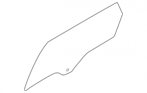 Glass of the rear right door Lincoln Nautilus 19-23 tinted