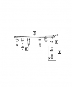 Injector nozzle Chrysler 200 11-14 2.4