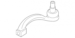Left steering tip for Jaguar F-Pace X761 17-25