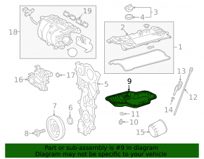 Oil pan Toyota Camry v70 18-24 2.5 A25A-FKS