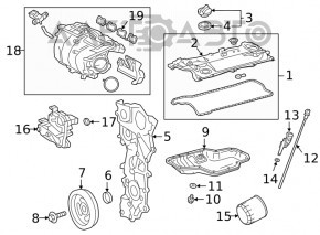 Oil pan Toyota Camry v70 18-24 2.5 A25A-FKS