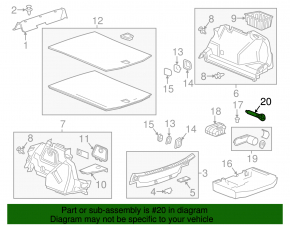 Tow Hook Cadillac ATS 13-19