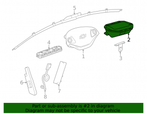 Airbag passenger in the dashboard Chevrolet Impala 14-20