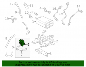 Fuel vapor pressure sensor Volvo S60 15-18
