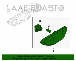 Right turn signal for Suzuki Kizashi 10-15