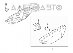 Right turn signal for Suzuki Kizashi 10-15