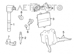 ECU block engine computer Acura TLX 15-16 2.4
