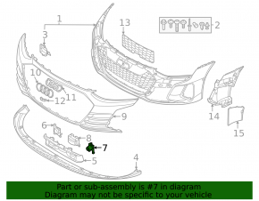 Front bumper cap left Audi e-tron GT 22-24