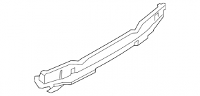 Rear Bumper Absorber Plastic BMW 5 F10 11-16 M Pack