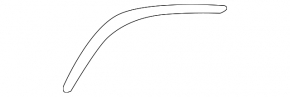 Left hood seal for Lexus GX 03-09