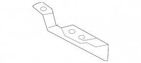 Front bumper mudguard left Lexus ES300h ES350 13-18