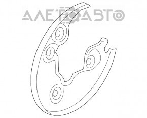 Brake Disc Cover Rear Left VW CC 08-17