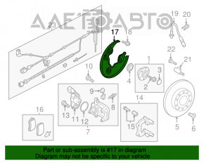 Brake Disc Cover Rear Left VW CC 08-17