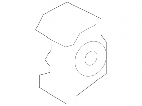 Radiator bracket lower left Porsche Cayenne 958 11-17 rubber