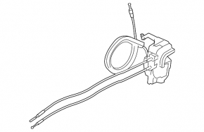 Front right door lock Nissan Leaf 18- with cables