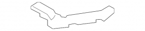 Front bumper mount left Chevrolet Equinox 10-17