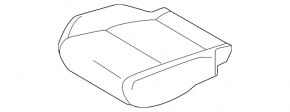 Nissan Rogue 21-24 Driver's Seat Cushion Black and Gray Fabric