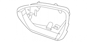 Left mirror housing for Hyundai Tucson 22-25