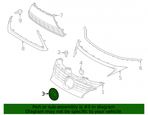 Lexus CT200h 14-17 Grille Emblem