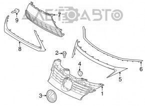 Lexus CT200h 14-17 Grille Emblem
