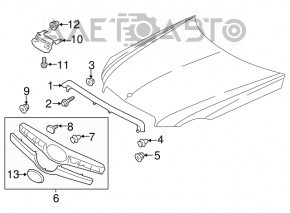 Radiator grill upper Subaru Forester 14-16 SJ