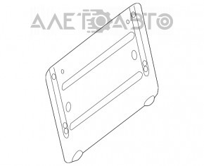 Mercedes W213 E 17-23 Trunk Lid License Plate Frame