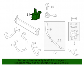 Bracket for Lexus ES300h inverter cooling pump 13-18