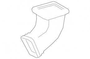 Left VVB cooling duct Lexus NX300h 15-21 from VVB, second